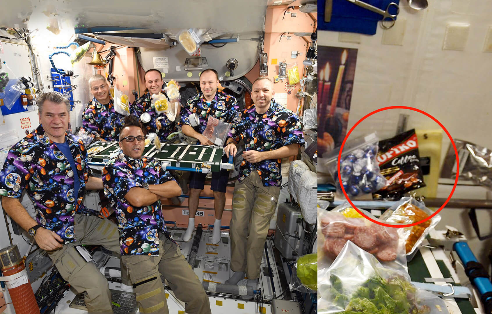 The first coffee candy in space